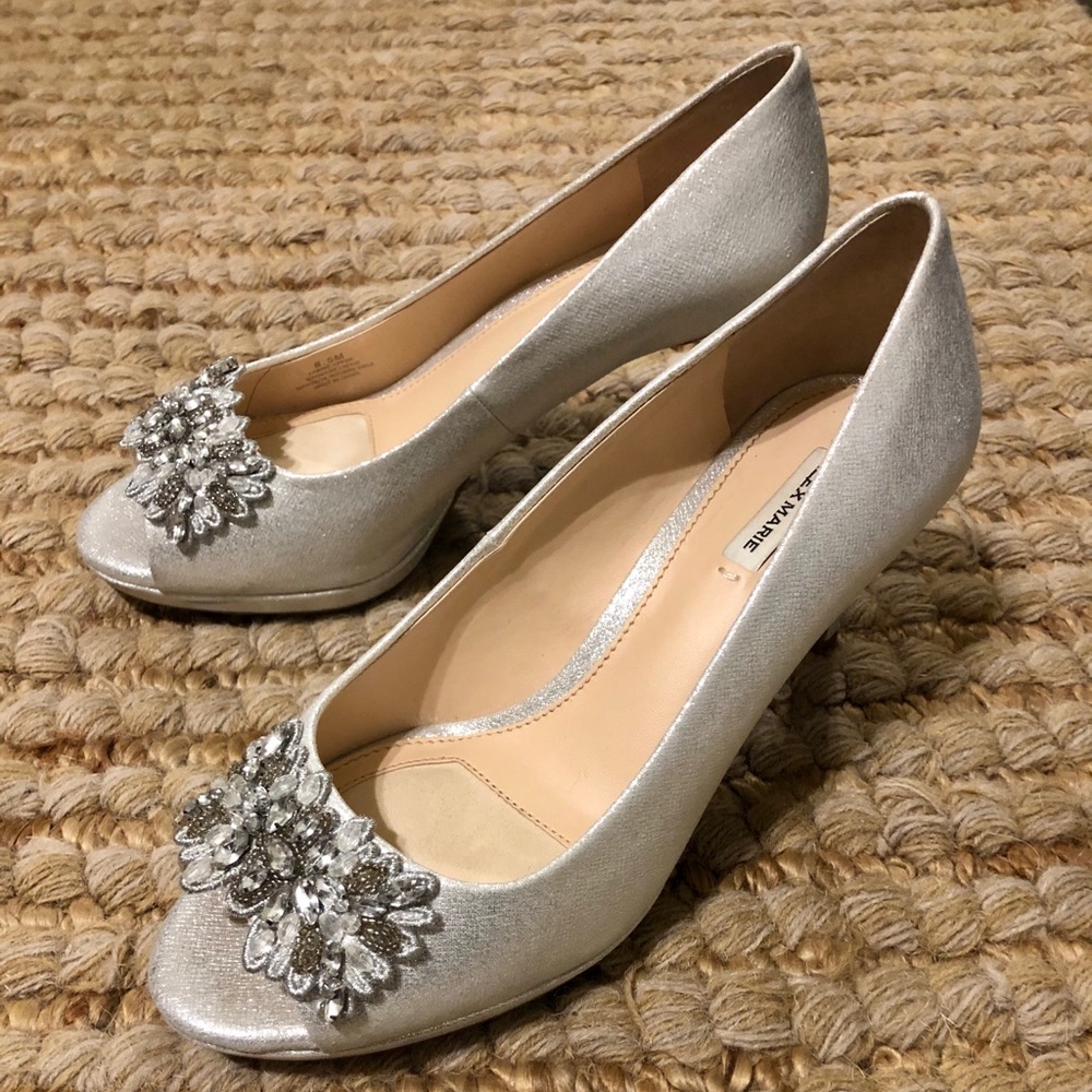 Alex Marie Silver high heels 👠